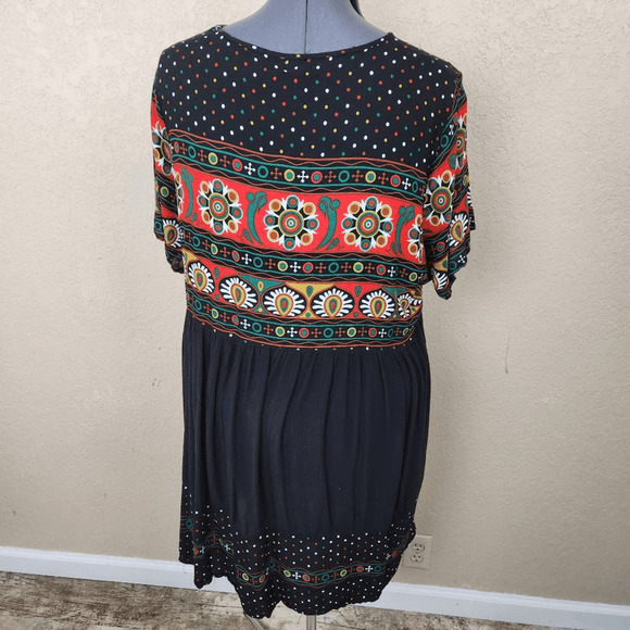 Boohoo Aztec Print Retro Dress Size US20 (4150) - Picture 4 of 6